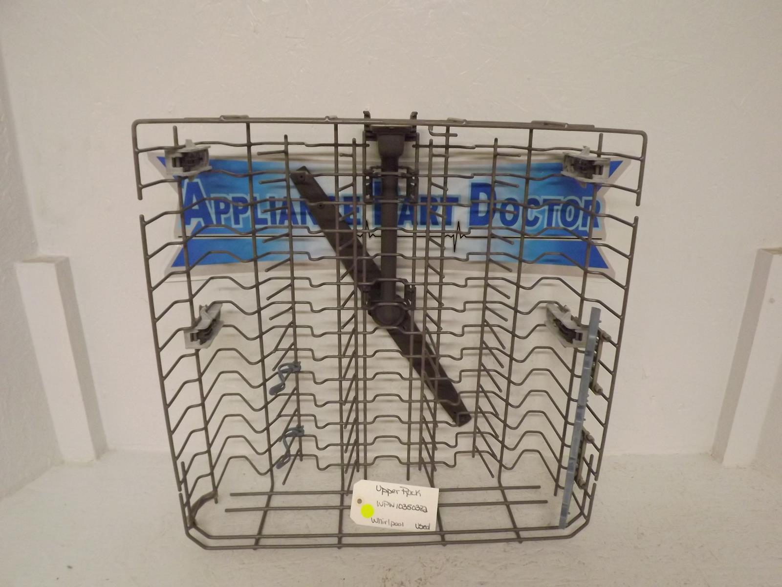 Whirlpool Dishwasher WPW10350382 Upper Rack Used Whirlpool Dishwasher WPW10350382 Upper Rack Used